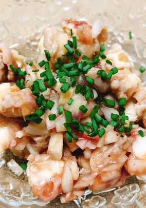 鶏ひざ軟骨の梅肉ぽん酢和え-レシピのメイン写真