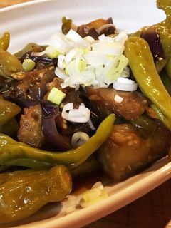 簡単!なすとピーマンとししとうのポン酢煮-レシピのメイン写真