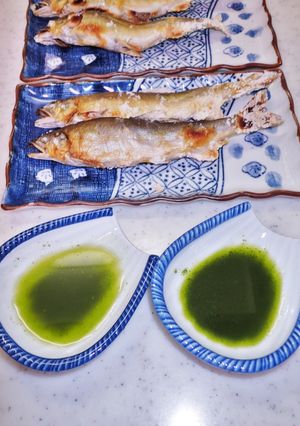 蓼酢の代用に大葉酢（青紫蘇の葉酢）-レシピのメイン写真