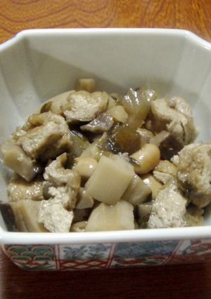 繊維質たっぷり☆根菜と大豆の煮物-レシピのメイン写真