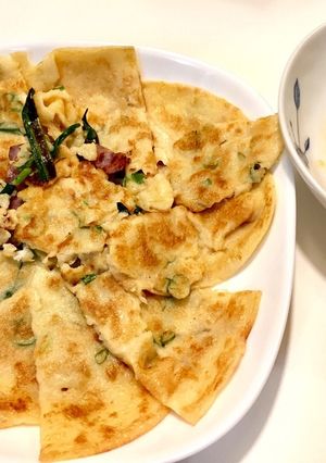 〜たこ焼きの粉で作るチヂミ〜-レシピのメイン写真