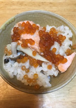 土鍋ではらこ飯-レシピのメイン写真