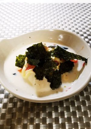 豆乳豆腐のキムチ乗せ-レシピのメイン写真