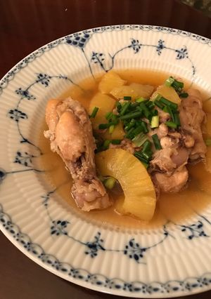 ホットクックで簡単☆鶏手羽元のパイン照煮-レシピのメイン写真