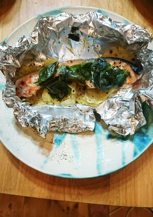鮭のホイル焼きバジル風味-レシピのメイン写真