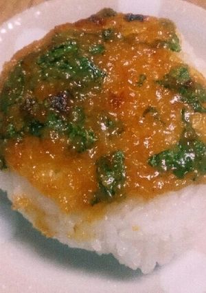 簡単☆大葉みそ焼おにぎり☆朝食にも-レシピのメイン写真