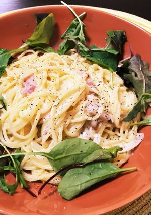 生クリームなし！全卵でカルボナーラ♪-レシピのメイン写真