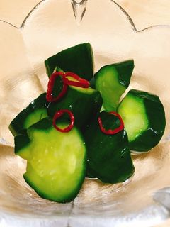 かんたん!ピリ辛きゅうりの浅漬け風-レシピのメイン写真