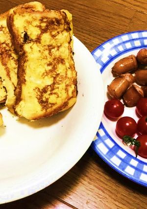 簡単！ふわふわフレンチトースト朝ごはん-レシピのメイン写真