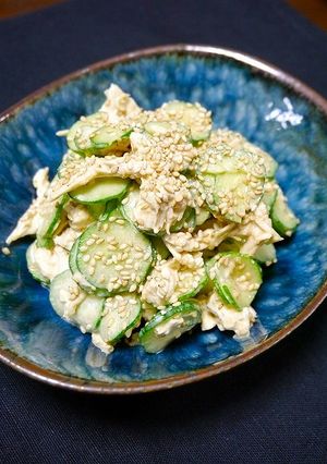 簡単！蒸し鶏と胡瓜の和え物-レシピのメイン写真