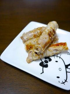 簡単!蓮根きんぴらの肉巻きマキ-レシピのメイン写真