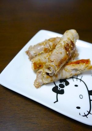 簡単！蓮根きんぴらの肉巻きマキ-レシピのメイン写真