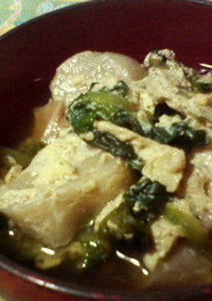 麩とターサイの煮びたし-レシピのメイン写真