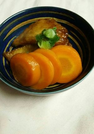お弁当にもう１品☆玉ねぎ天と人参の簡単煮-レシピのメイン写真