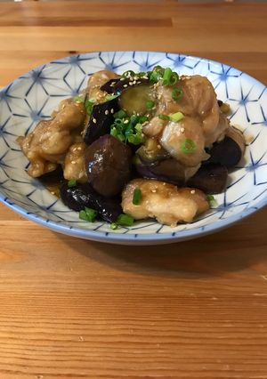 ポン酢だけで！鶏肉・ナスの炒め物☆-レシピのメイン写真