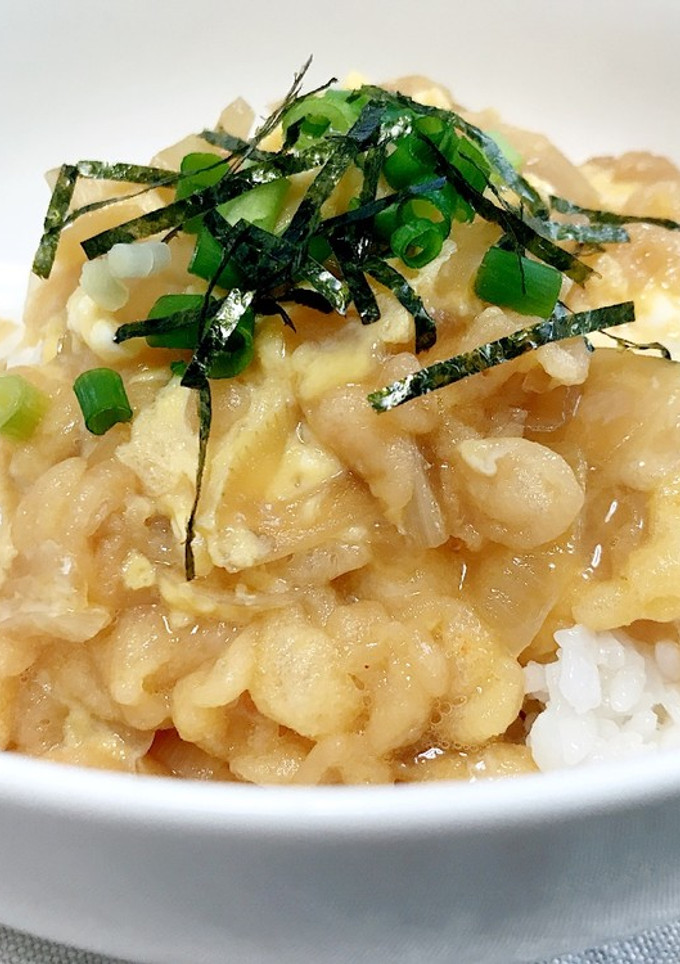 あげ玉の卵とじ♡-レシピのメイン写真