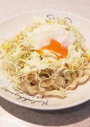 コンビニ食材で☆簡単レンチンサラダうどん-レシピのメイン写真