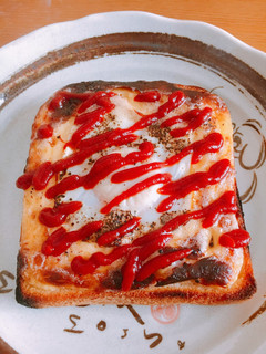 ハムエッグトースト-レシピのメイン写真
