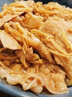 豚肉とエノキのポン酢炒め-レシピのメイン写真
