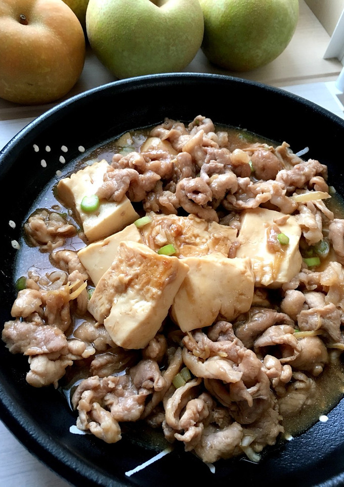 簡単・旨味たっぷり豚肉と豆腐の生姜煮-レシピのメイン写真