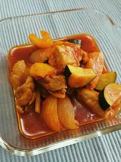 鶏と野菜のトマト煮込み-レシピのメイン写真