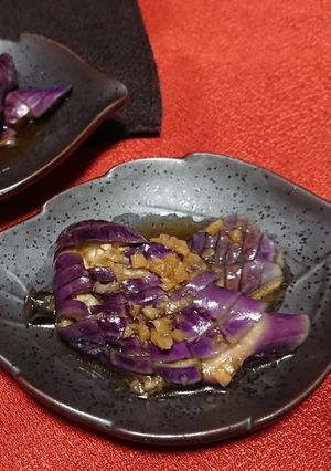 電子レンジで揚げない茄子の煮浸し-レシピのメイン写真