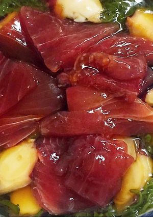 タコとマグロの漬け(丼)-レシピのメイン写真
