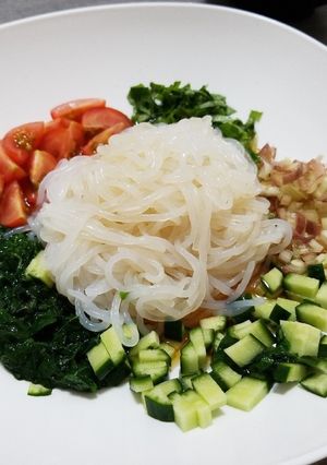 しらたき＆薬味で冷やし麺☆ダイエット.3-レシピのメイン写真