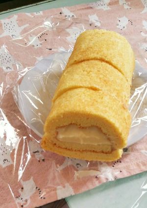 全卵で大豆粉シフォンロールケーキ-レシピのメイン写真