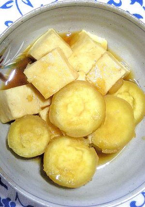 ●さつま芋と木綿豆腐の煮物●-レシピのメイン写真