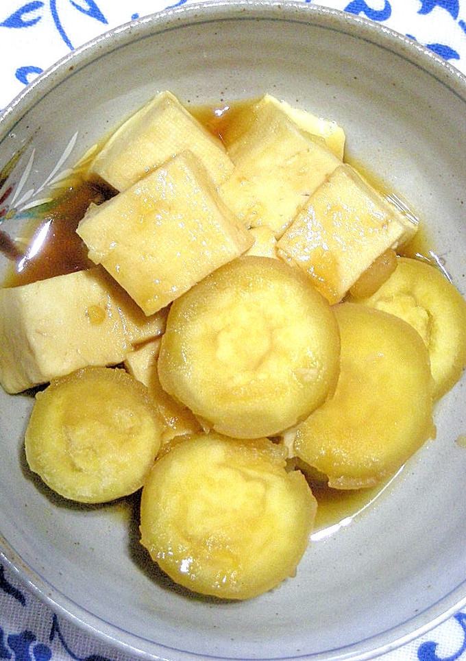 ●さつま芋と木綿豆腐の煮物●-レシピのメイン写真