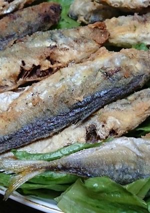 海苔塩味の豆鯵の唐揚げ-レシピのメイン写真