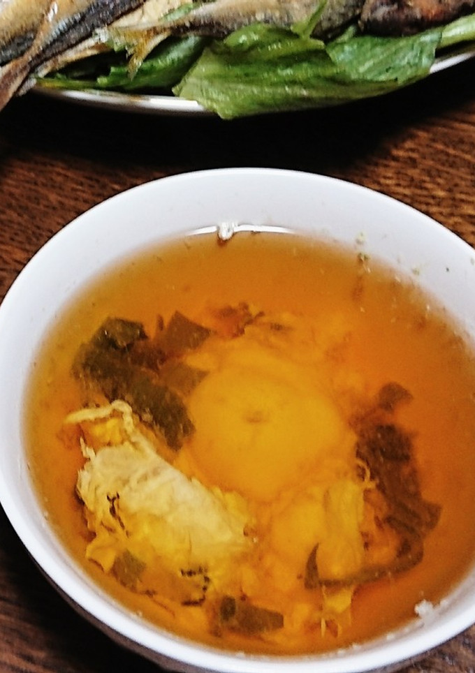半熟落とし卵の澄ましねぎスープ-レシピのメイン写真