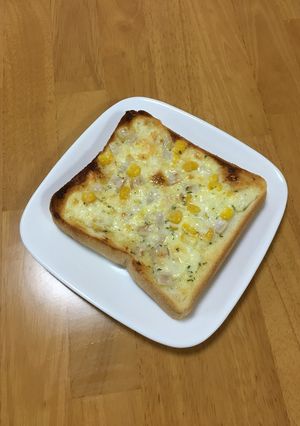 大人の給食☆コーンマヨネーズトースト-レシピのメイン写真