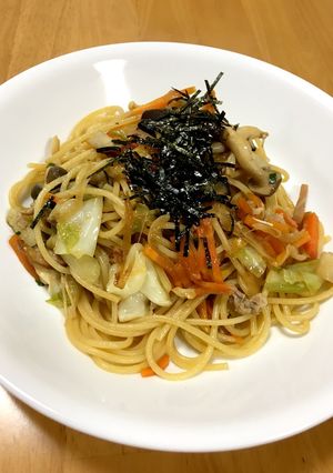 大人の給食☆秋の実りのしょうゆパスタ-レシピのメイン写真