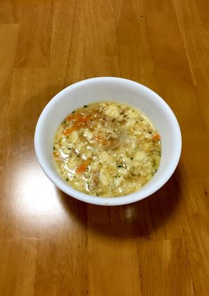 大人の給食☆フワフワ卵スープ-レシピのメイン写真