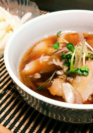 肉つけうどん❗お蕎麦でも♥-レシピのメイン写真
