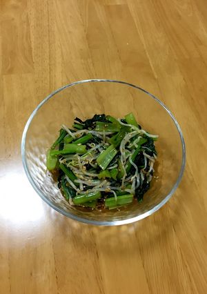 大人の給食☆小松菜ともやしの韓国あえ-レシピのメイン写真