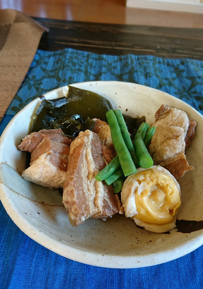 昆布と煮る、豚の角煮-レシピのメイン写真