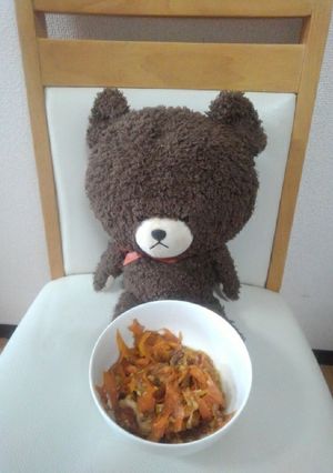 ニンジンしりしり風卵とじ-レシピのメイン写真