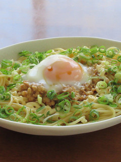 納豆+だし醤油+マヨネーズの冷製パスタ-レシピのメイン写真