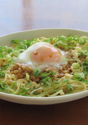 納豆＋だし醤油＋マヨネーズの冷製パスタ-レシピのメイン写真