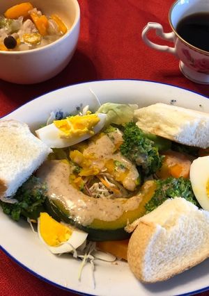 温野菜サラダのブランチ-レシピのメイン写真