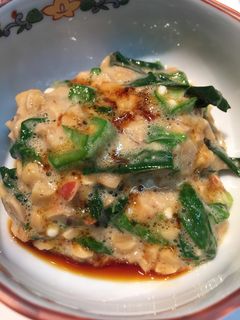 夏バテ対策!モロヘイヤ納豆☆-レシピのメイン写真