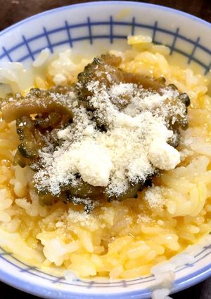 ゴーヤとチーズの洋風卵かけご飯-レシピのメイン写真