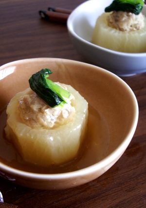大根の肉詰めコンソメ煮あんかけ-レシピのメイン写真