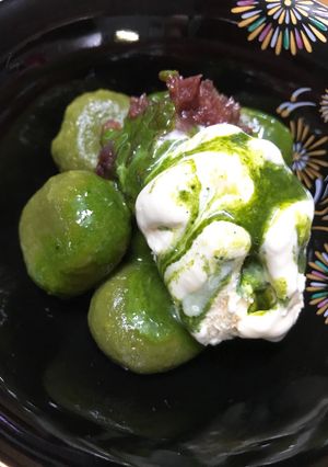 少し余った豆腐で抹茶白玉クリームぜんざい-レシピのメイン写真