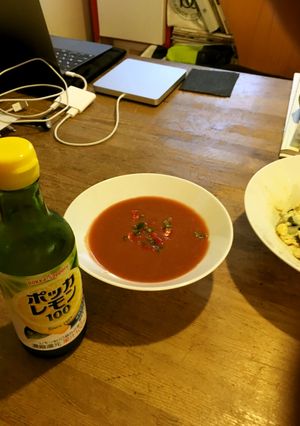 ガスパチョ、ポッカレモン最後のひとふり-レシピのメイン写真