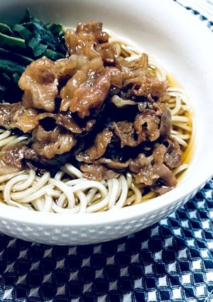 ずぼらna牛肉そば・牛肉うどん-レシピのメイン写真