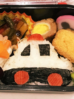 パトカー弁当 キャラ弁 幼稚園弁当 年少-レシピのメイン写真